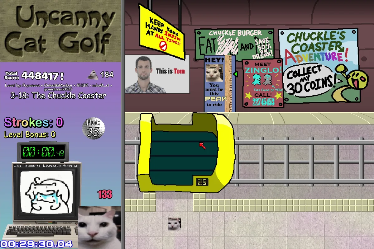 Uncanny Cat Golf surreal mini-golf screenshot 5